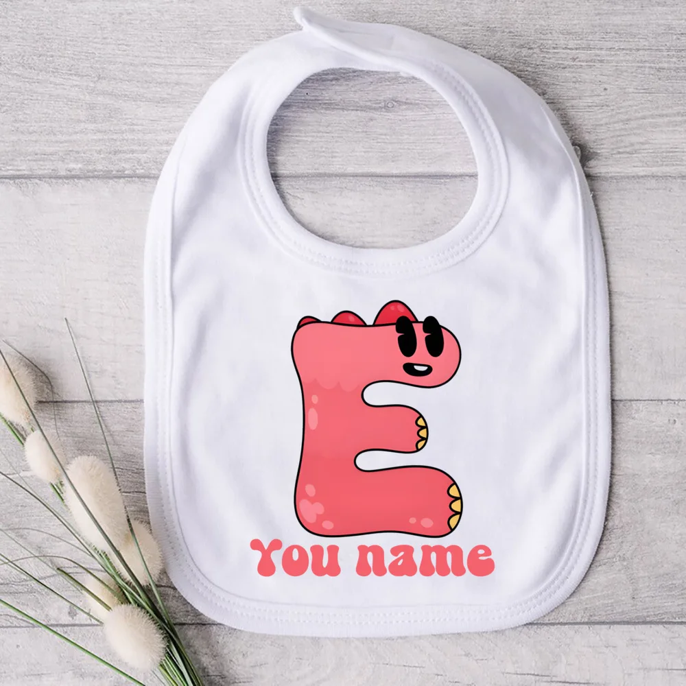Babero personalizado con nombre para recién nacido – Algodón suave - imagen 5