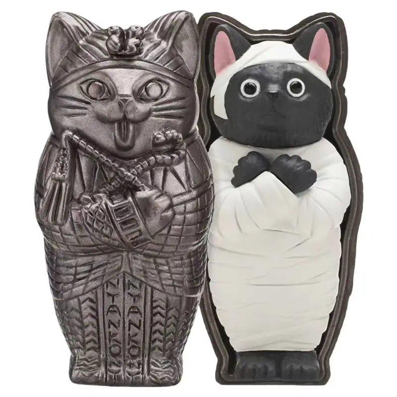 Figura de acción Gacha gato animado con dibujos infantiles colección - imagen 5