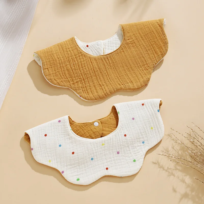 Babero impermeable doble cara para bebés: algodón suave y absorbente - imagen 3