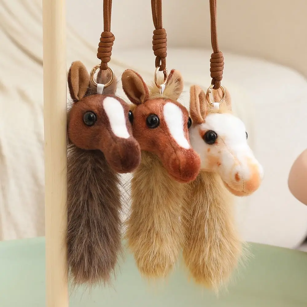 Colgante de pony de peluche suave para bebé, dibujo animado infantil - imagen 4