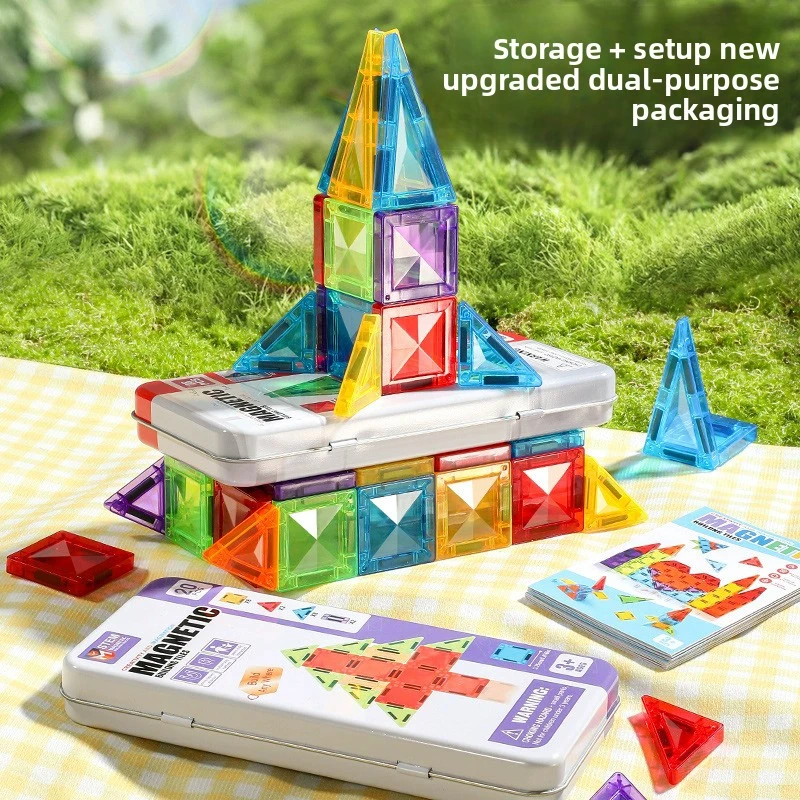 Bloques de construcción magnéticos mini para niños – Juego portátil - imagen 4