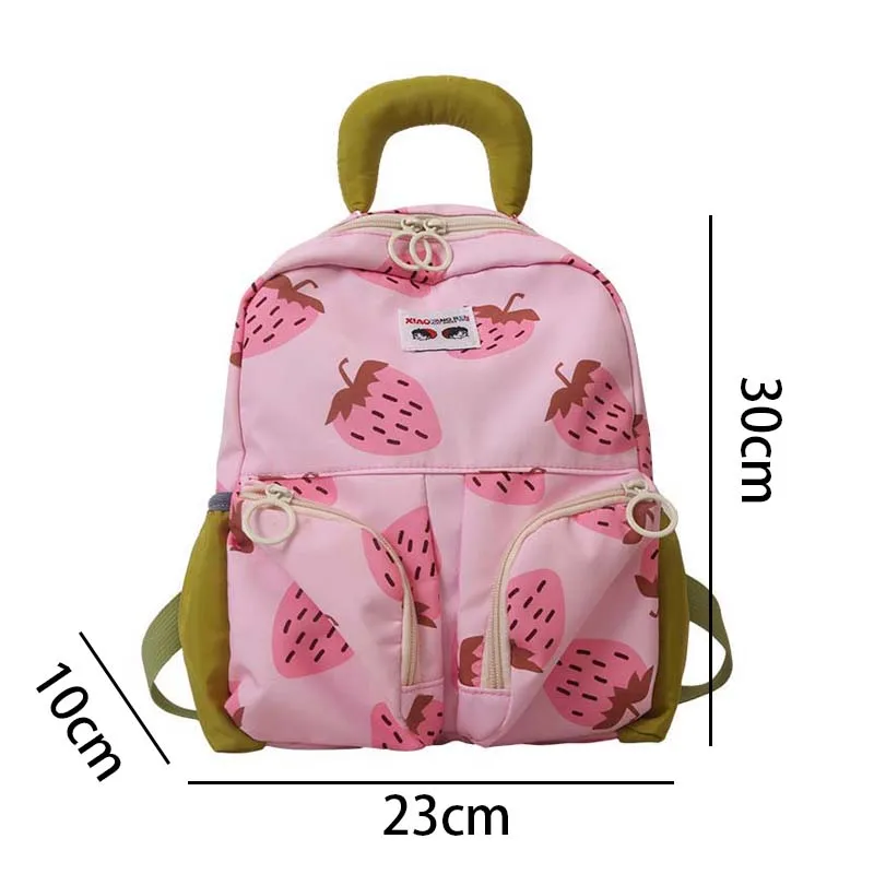 Mochila escolar con estampado de frutas para niño