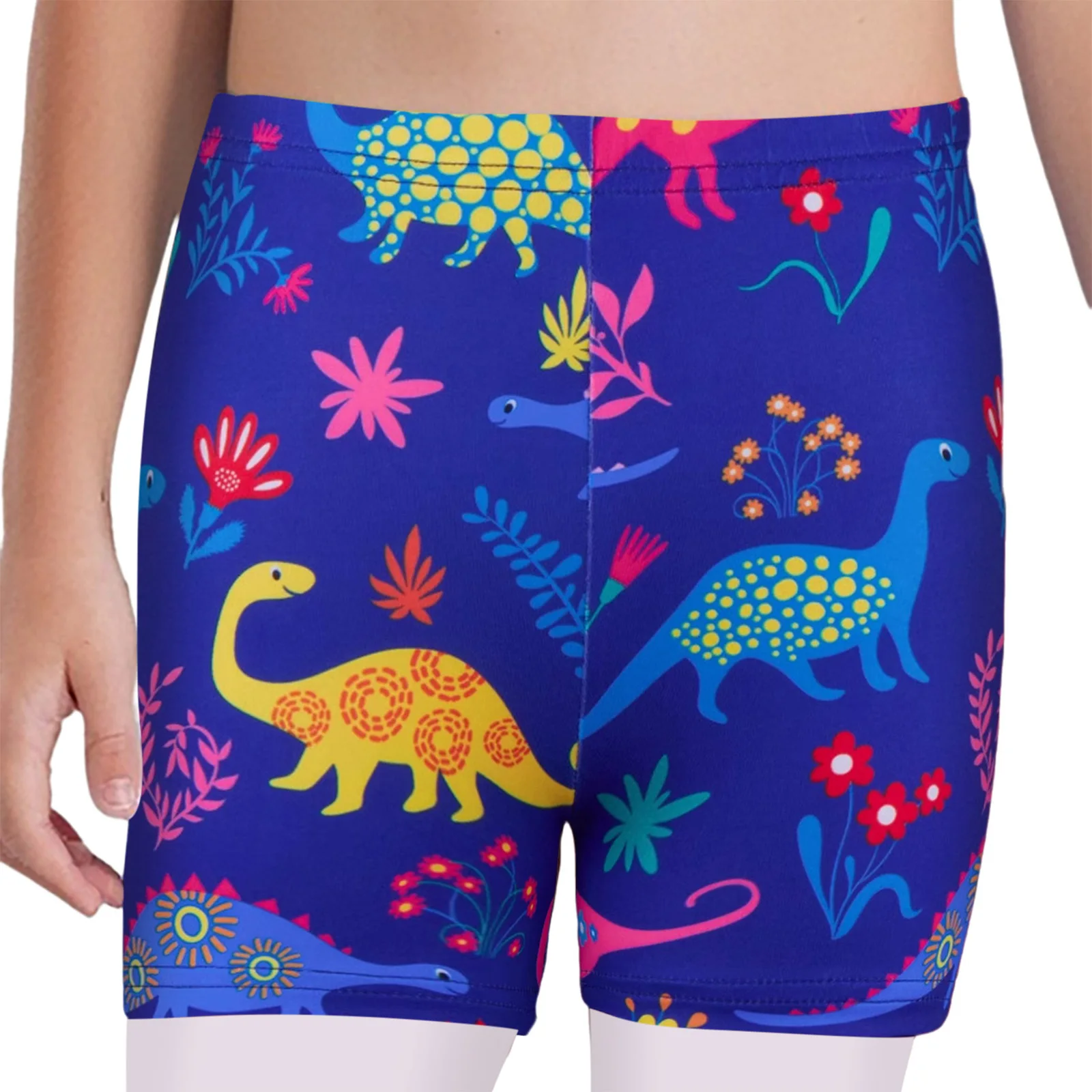 Pantalones cortos ballet niña cintura elástica estampado metálico