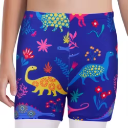 Pantalones cortos ballet niña cintura elástica estampado metálico
