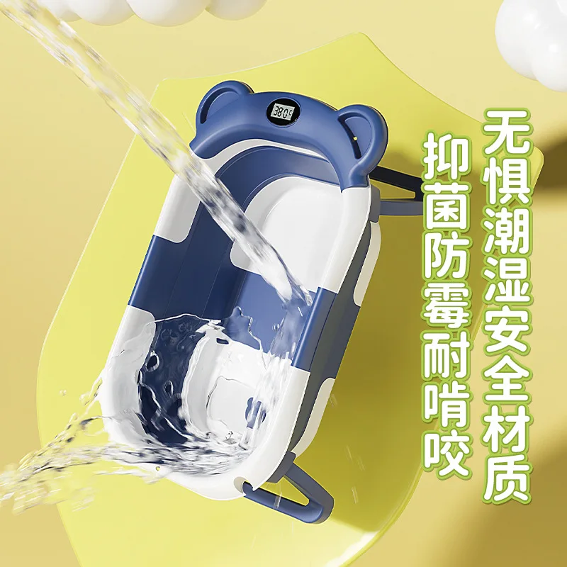 Bañera bebé plegable con sensor térmico y posición reclinable - imagen 3