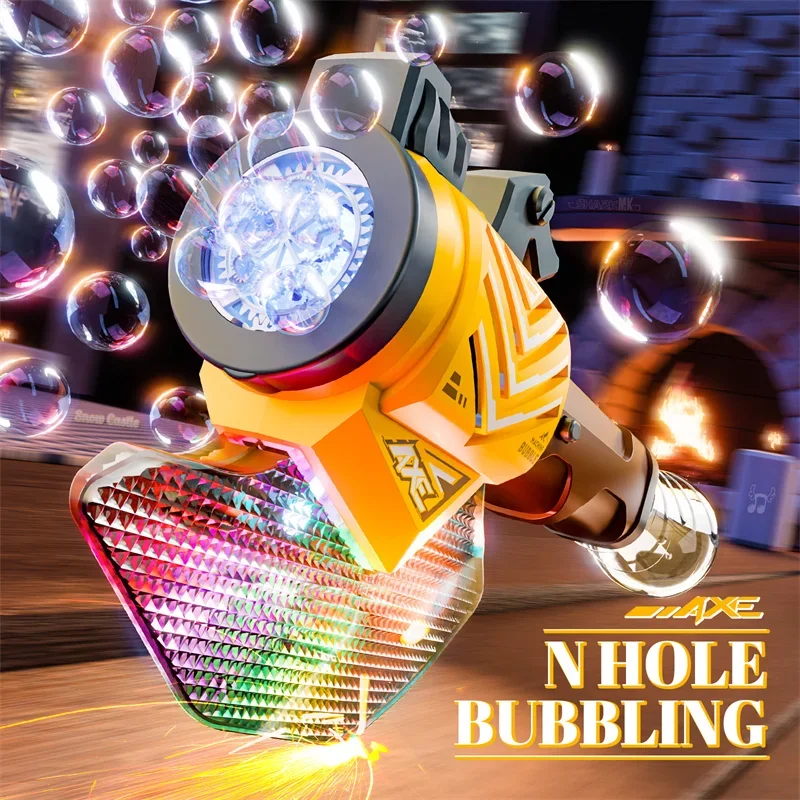 Pistola de burbujas automática con luces LED para jugar al aire libre - imagen 3