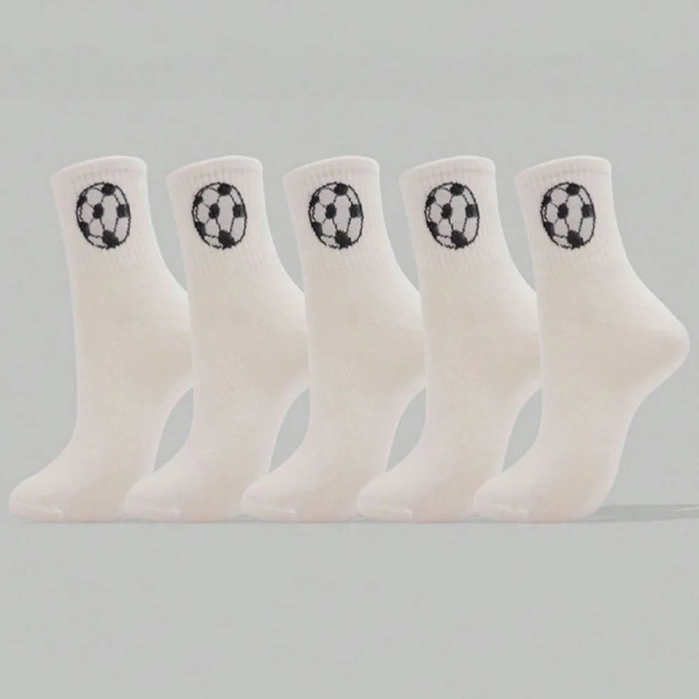 Calcetines de fútbol bicolor negro y blanco unisex para niños - imagen 3