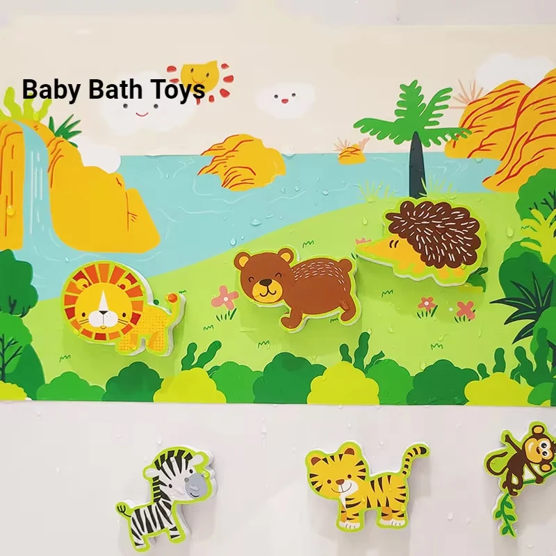 Juguete baño flotante educativo animales de espuma EVA para bebé