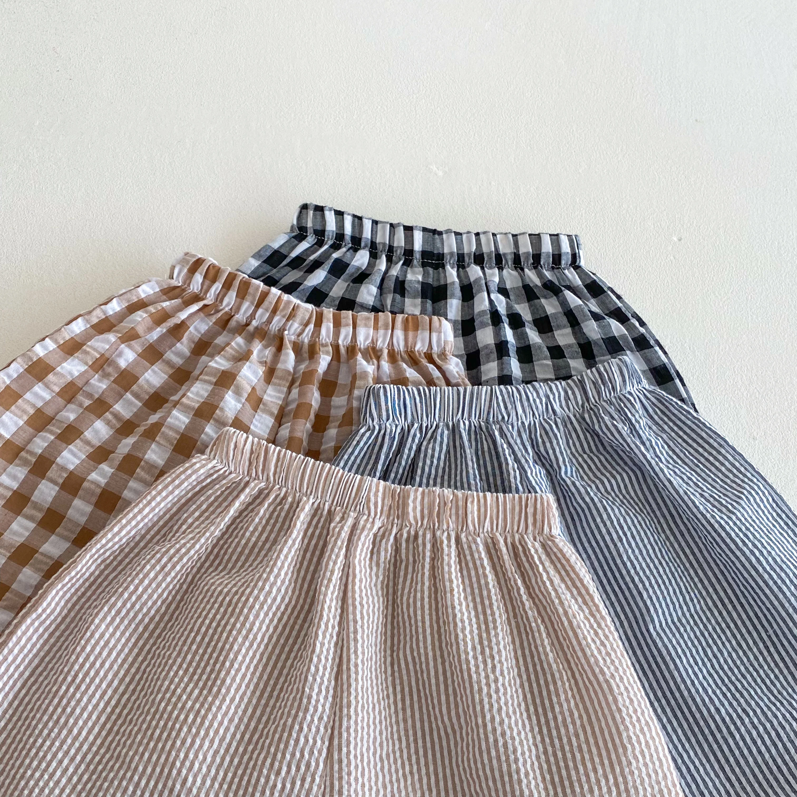 Pantalones antimosquitos bombachos a rayas con bolsillo infantil - imagen 3