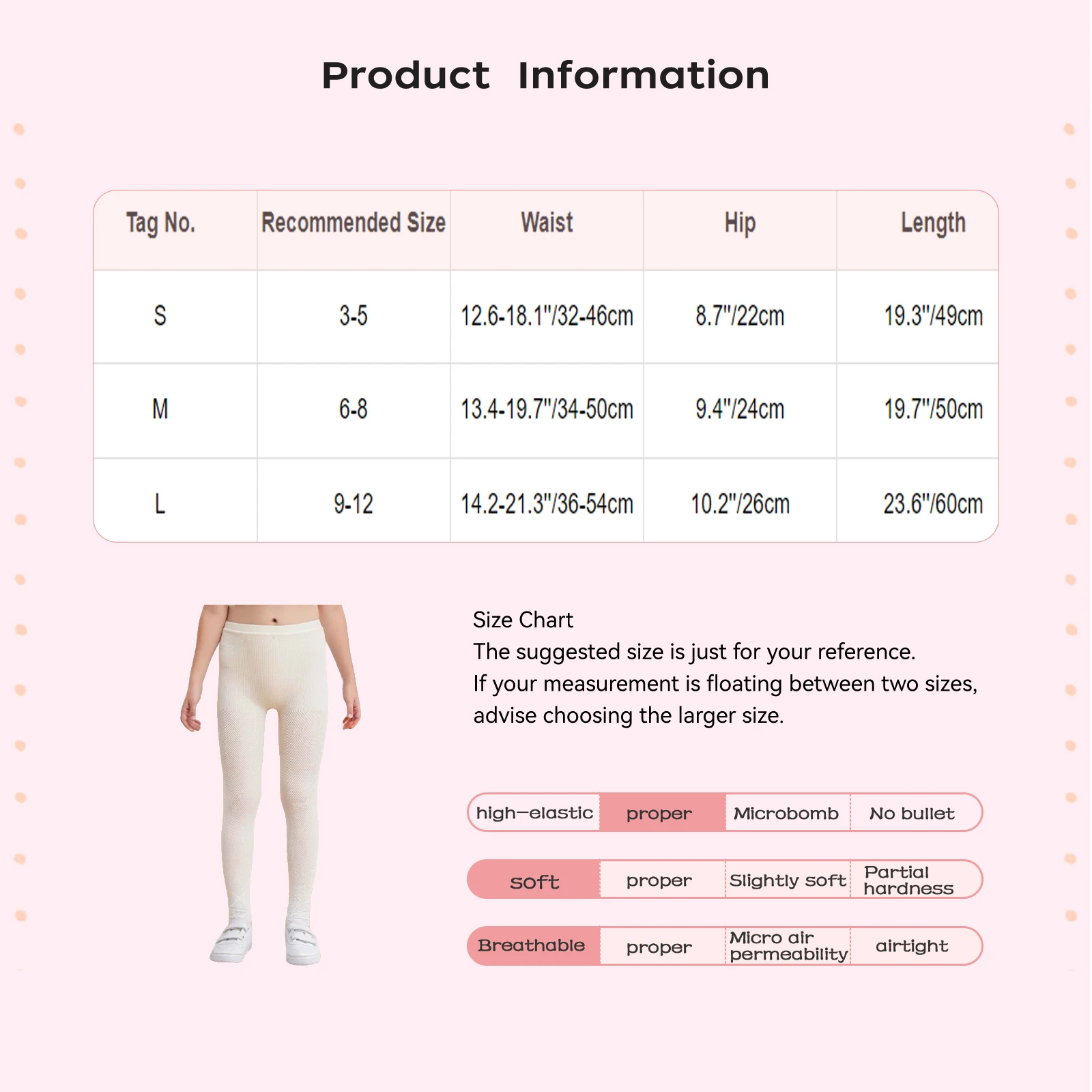 Pantimedias de malla calada para niños y niñas – Danza y ballet - imagen 3