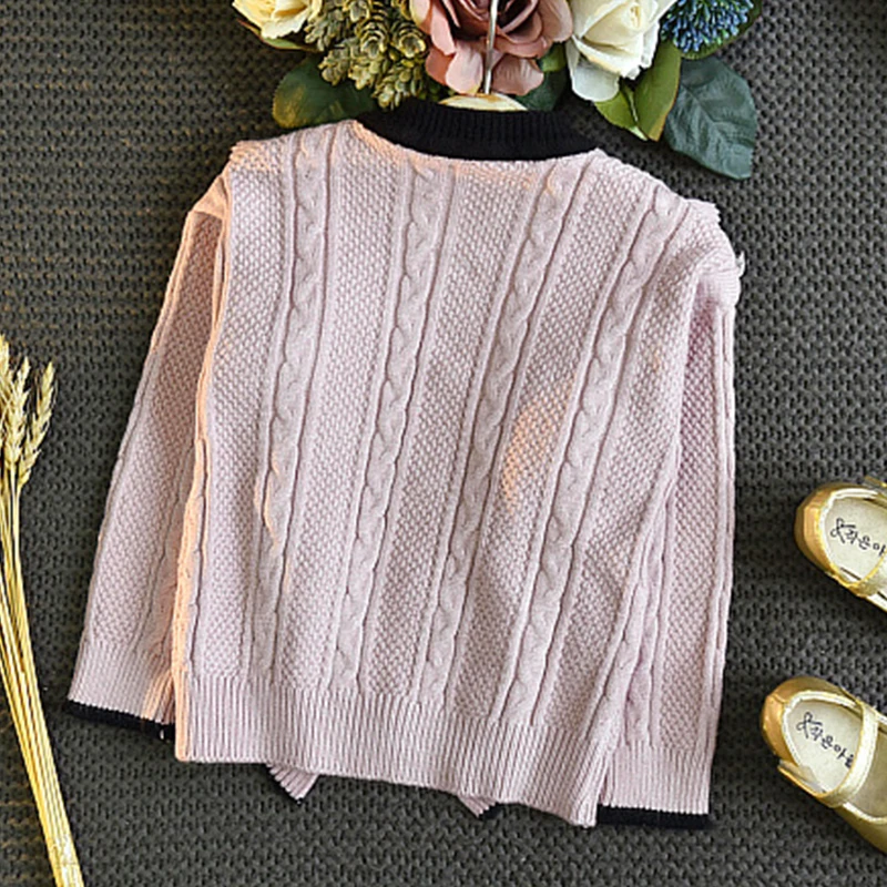 Conjunto de punto para niña: suéter y falda - imagen 3