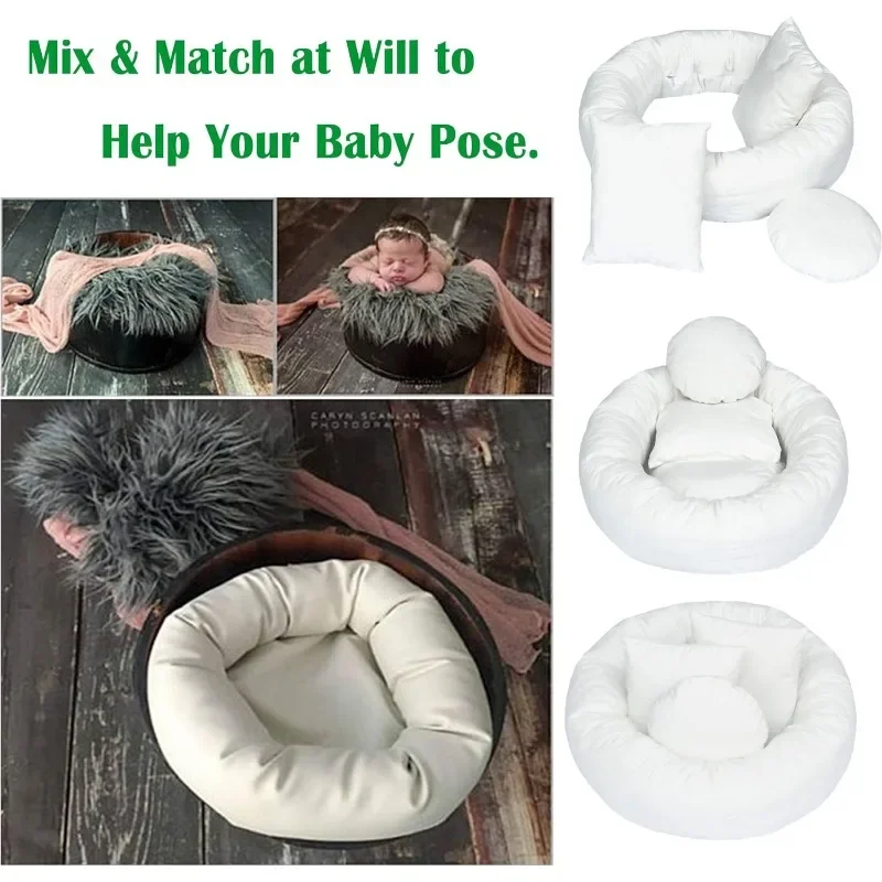 Almohadas hipoalergénicas tipo donut para bebés con soporte suave - imagen 4