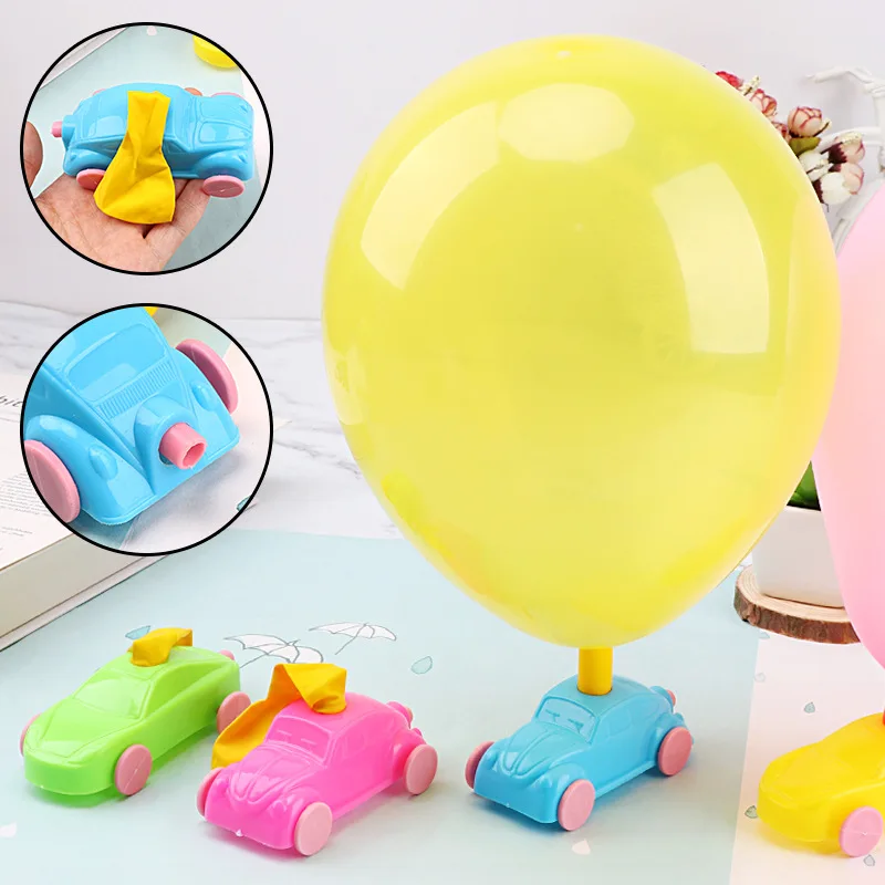 Coche con globos DIY retroceso
