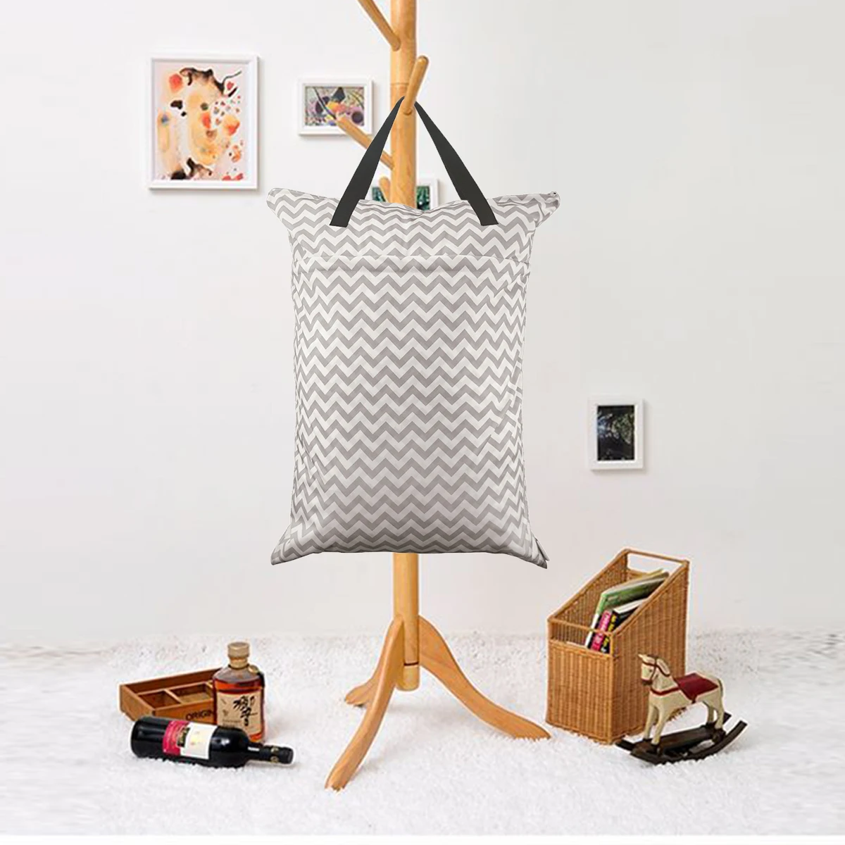 ALVABABY Bolsa húmeda y seca impermeable – Grande con doble cremallera