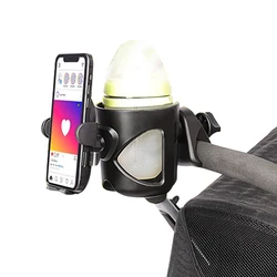 Portavasos para cochecito con soporte telefónico práctico y seguro