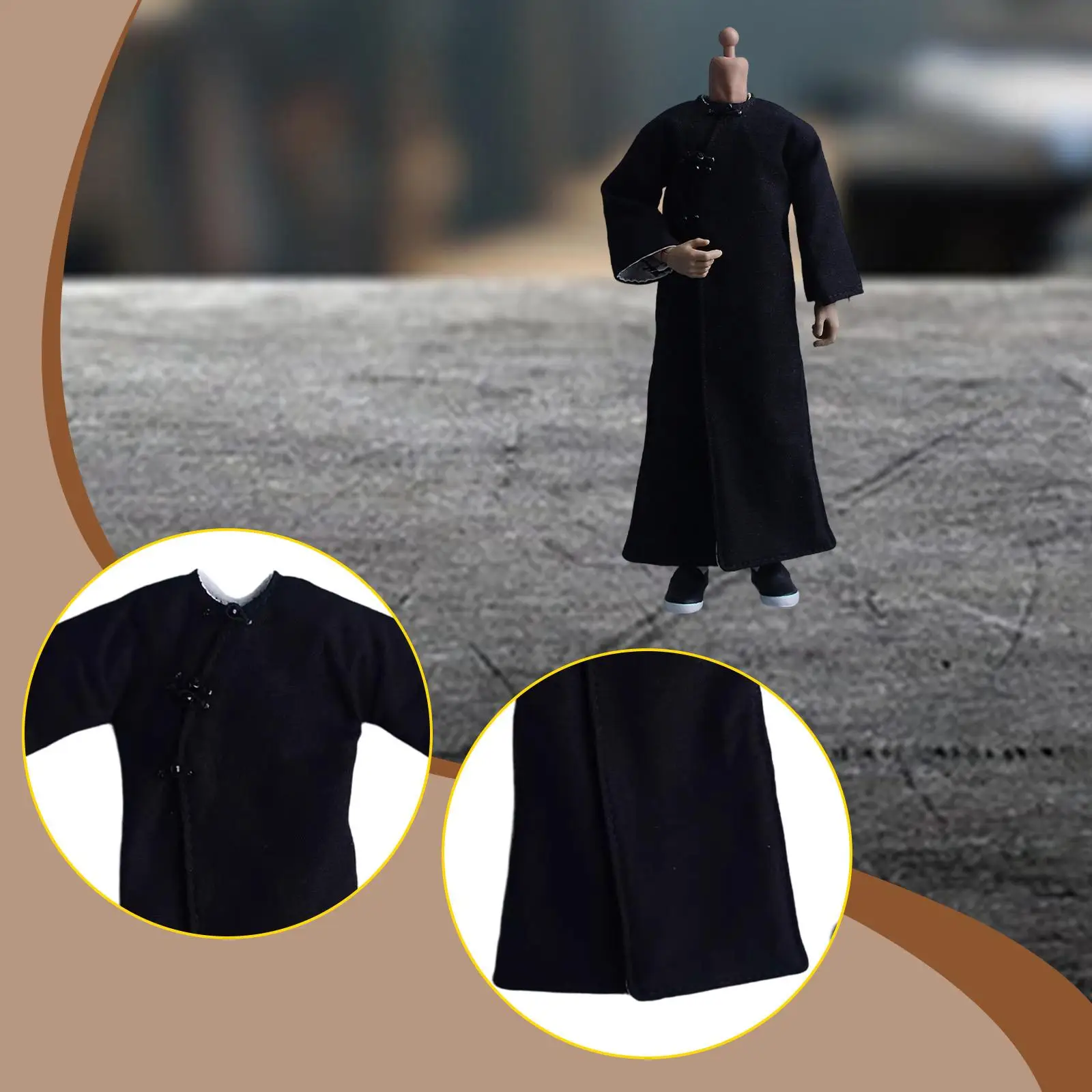 Abrigo de gabardina para figuras acción, ropa muñeco colección - imagen 4