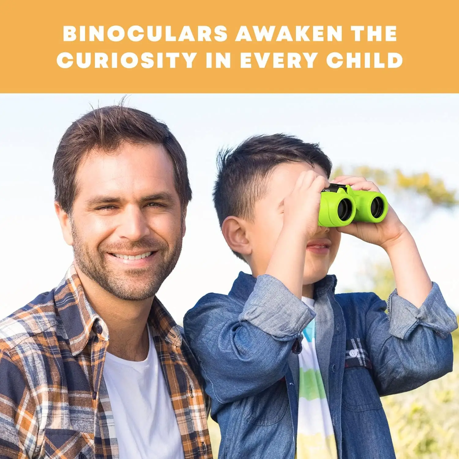 Binoculares 8x para niños - Set lupa, brújula y telescopio infantil - imagen 4