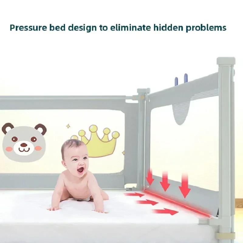 Barrera de cama anti caída bebé – Seguridad y protección infantil - imagen 5