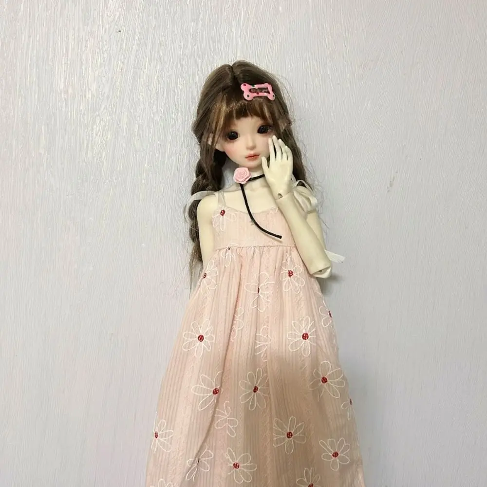 Vestido de princesa artesanal para muñecas BJD con falda larga