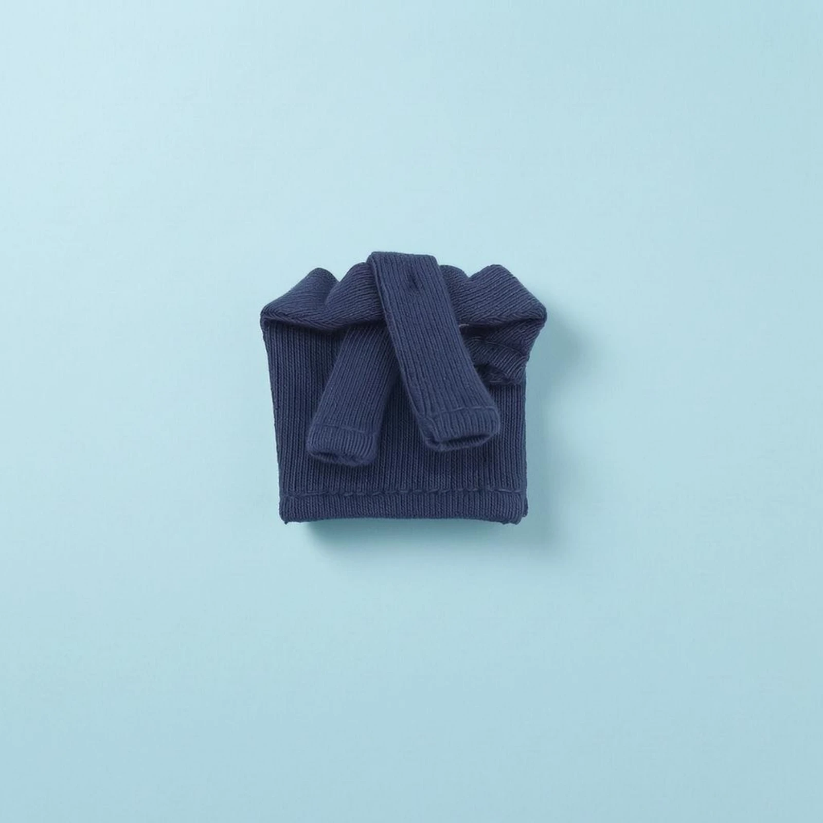 Chal de punto para muñeca con cuello envuelto estilo poncho