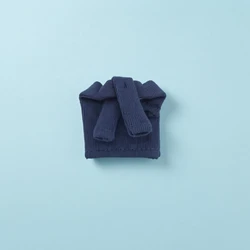 Chal de punto para muñeca con cuello envuelto estilo poncho