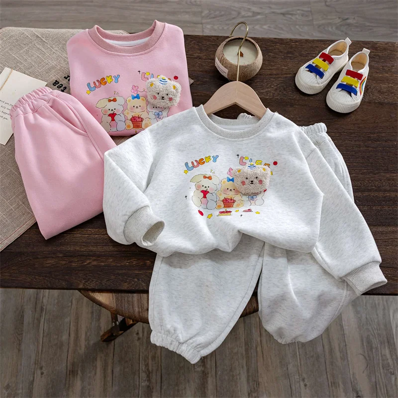 Conjunto deportivo de niña manga larga con cuello redondo - imagen 4
