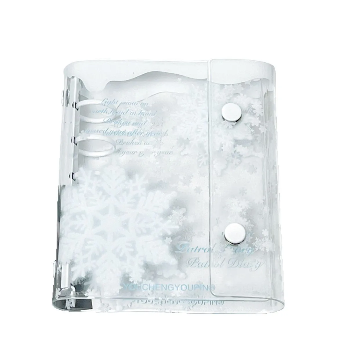 Carpeta transparente con doble botón para cuaderno escolar - imagen 3