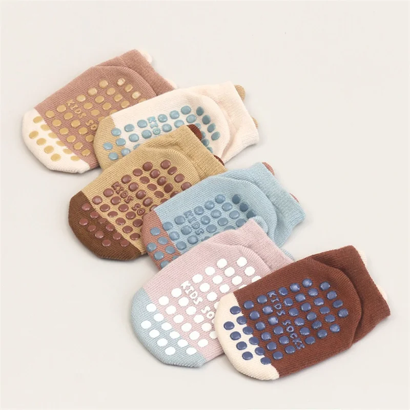 Calcetines antideslizantes de algodón para bebé - Suelo divertido - imagen 5