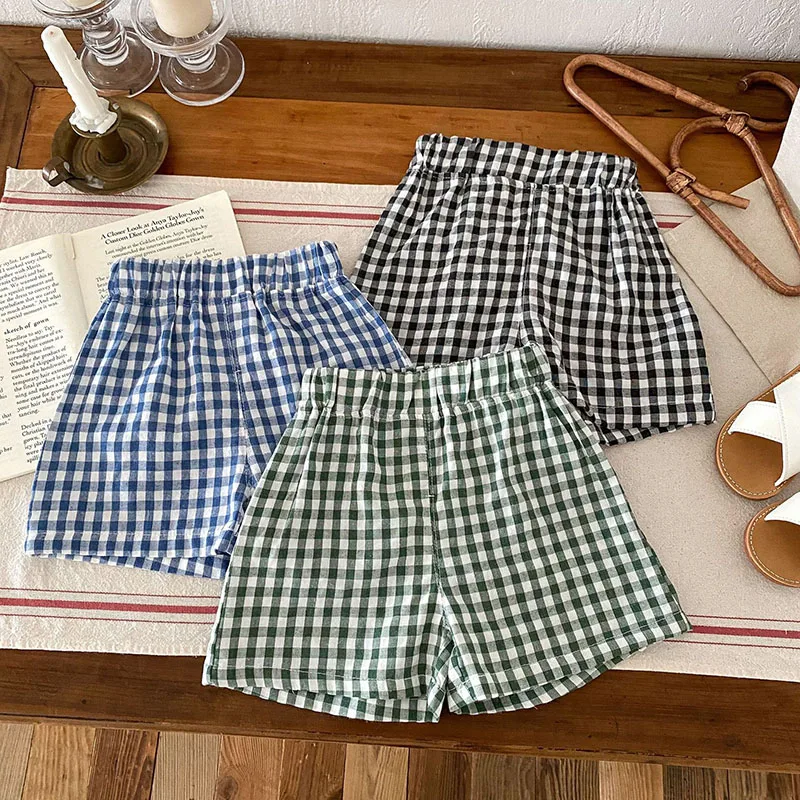 MILANCEL 2025 conjunto verano para niño camisetas pantalones cuadros - imagen 5