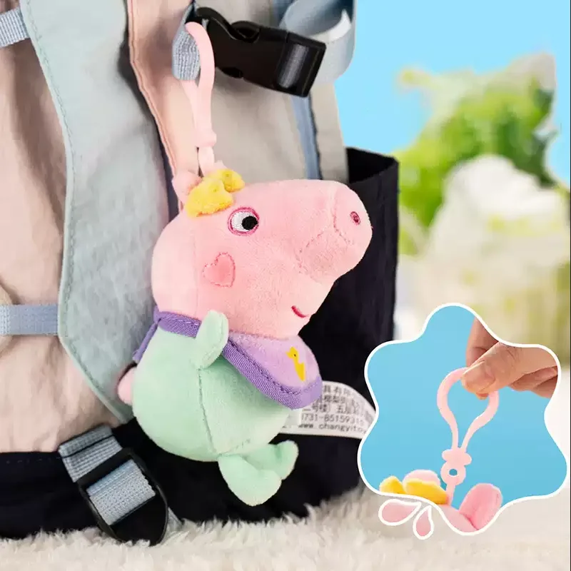 Peluche Peppa Pig de Evie, colgante suave estilo cáscara de huevo - imagen 4