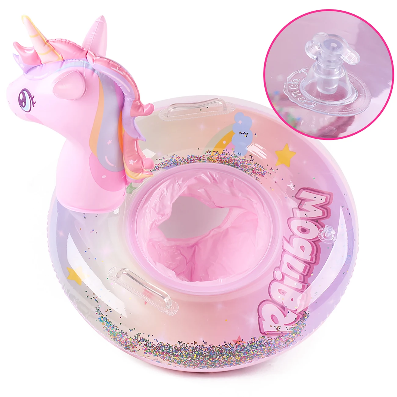 Flotador de piscina unicornio para niños – anillo inflable