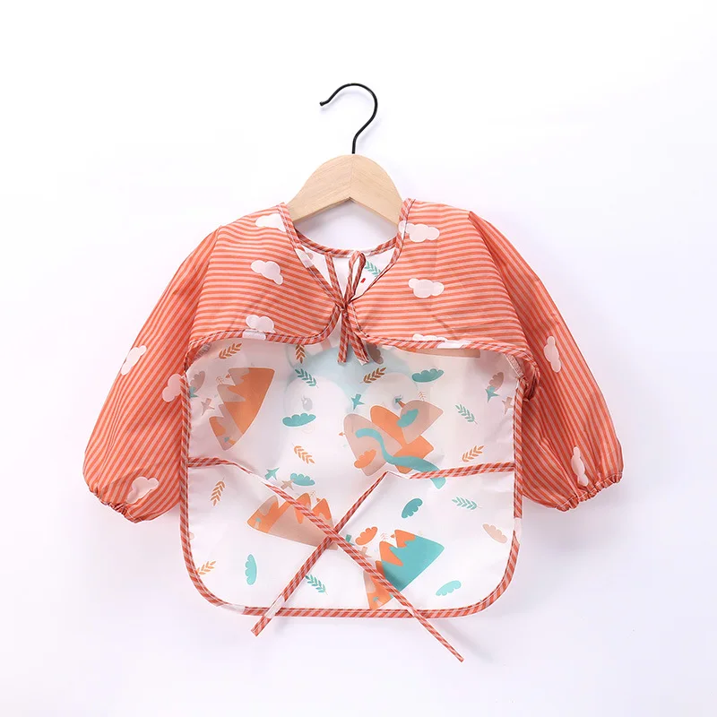 Babero impermeable con bolsillo recogecomidas para bebé - imagen 3