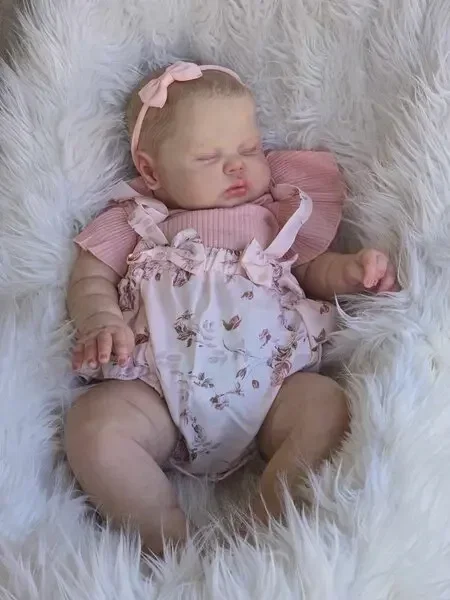 Muñeca bebé reborn Pickle dormida de piel 3D, regalo para niñas - imagen 2