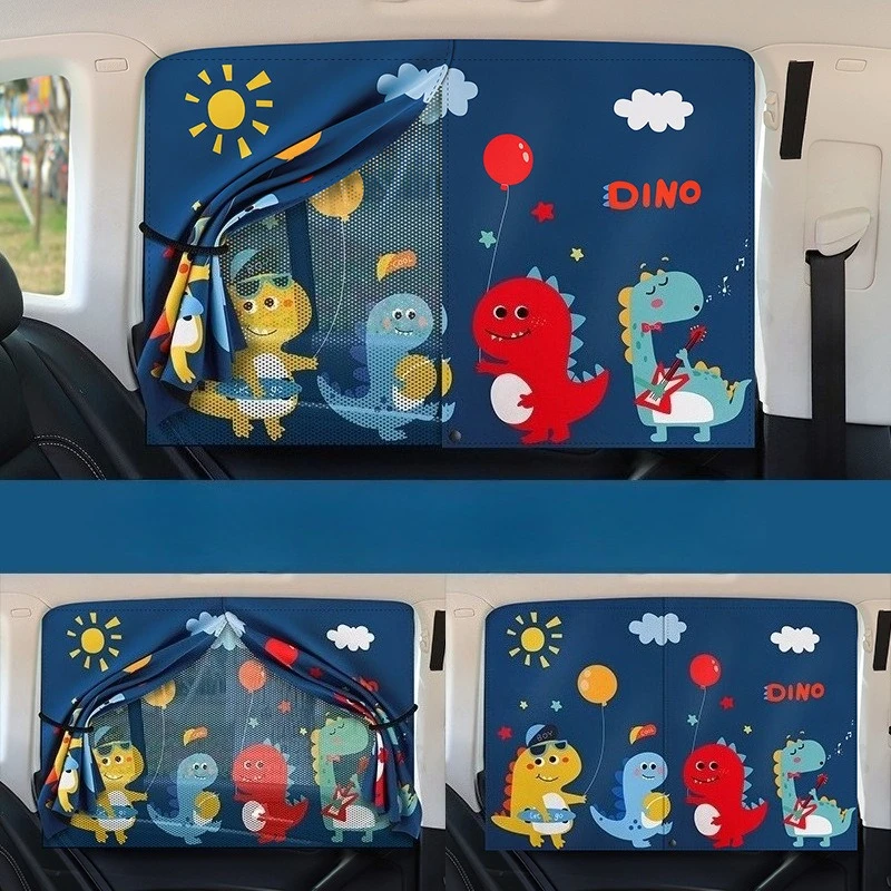 Parasol magnético con diseño infantil en coche