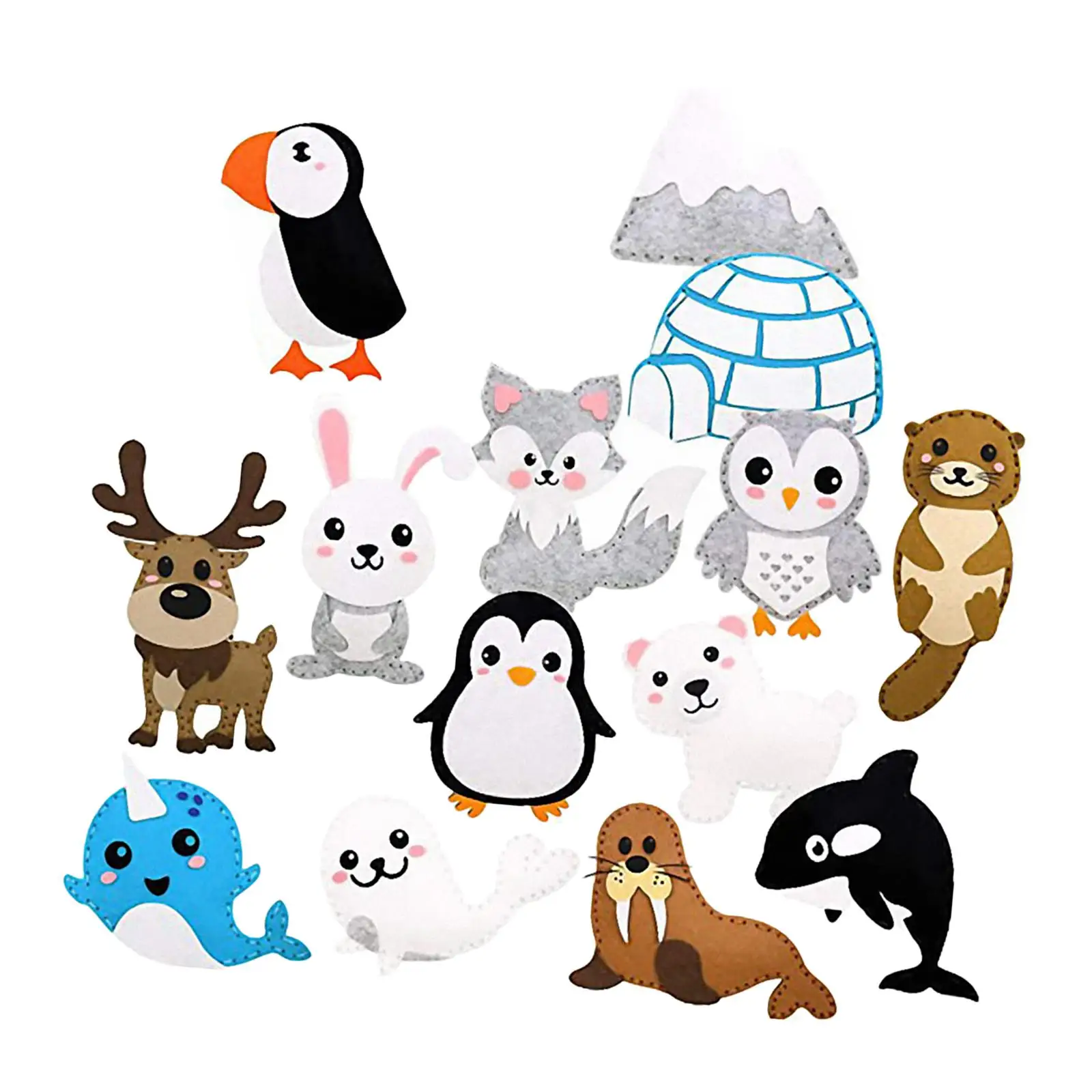Kit de costura de animales polares para principiantes de invierno - imagen 3