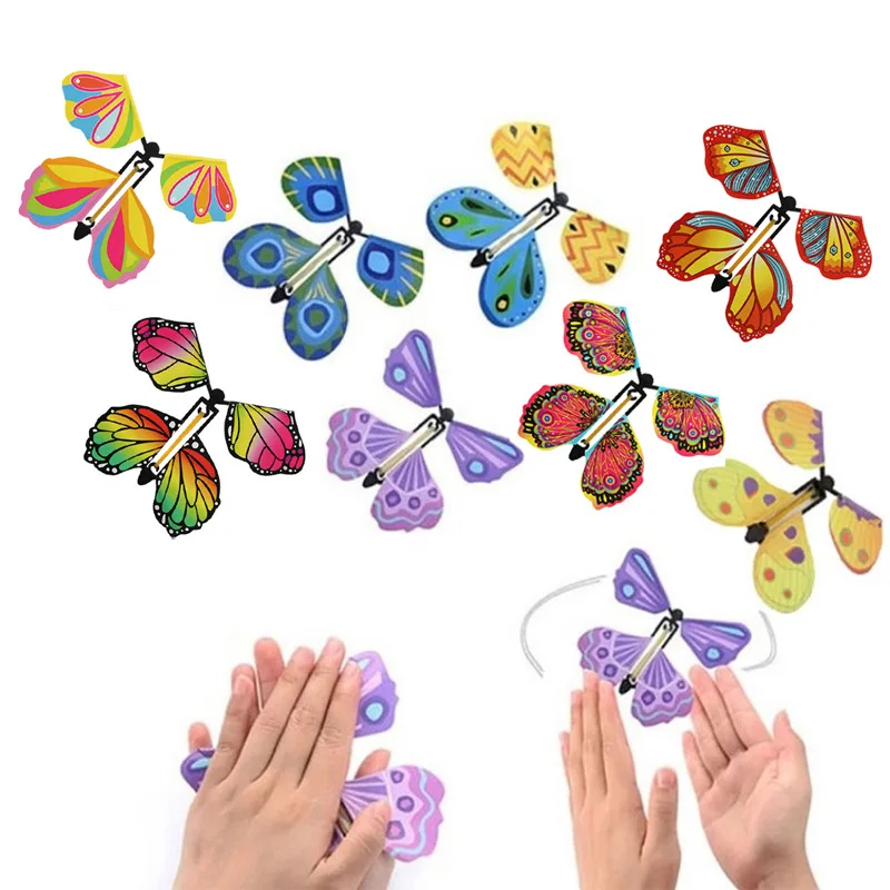 Juguete volador de mariposa mágica con banda elástica - imagen 4