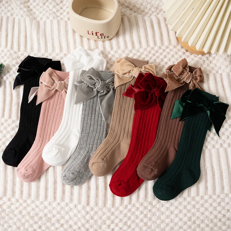 Calcetines de invierno con lazo para niña - imagen 2
