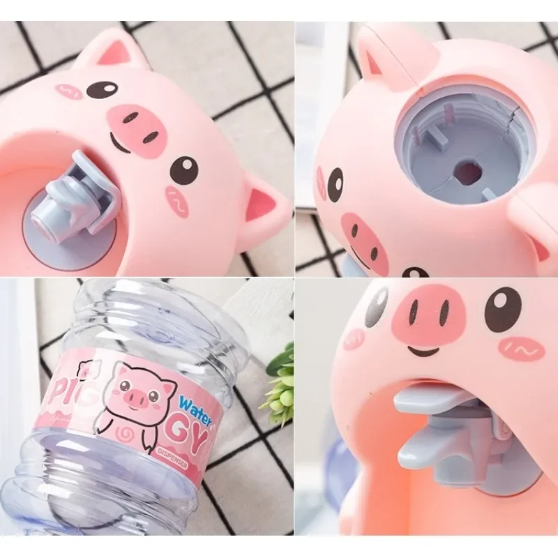 Mini juguete dispensador de agua cerdito simulación para niños - imagen 4