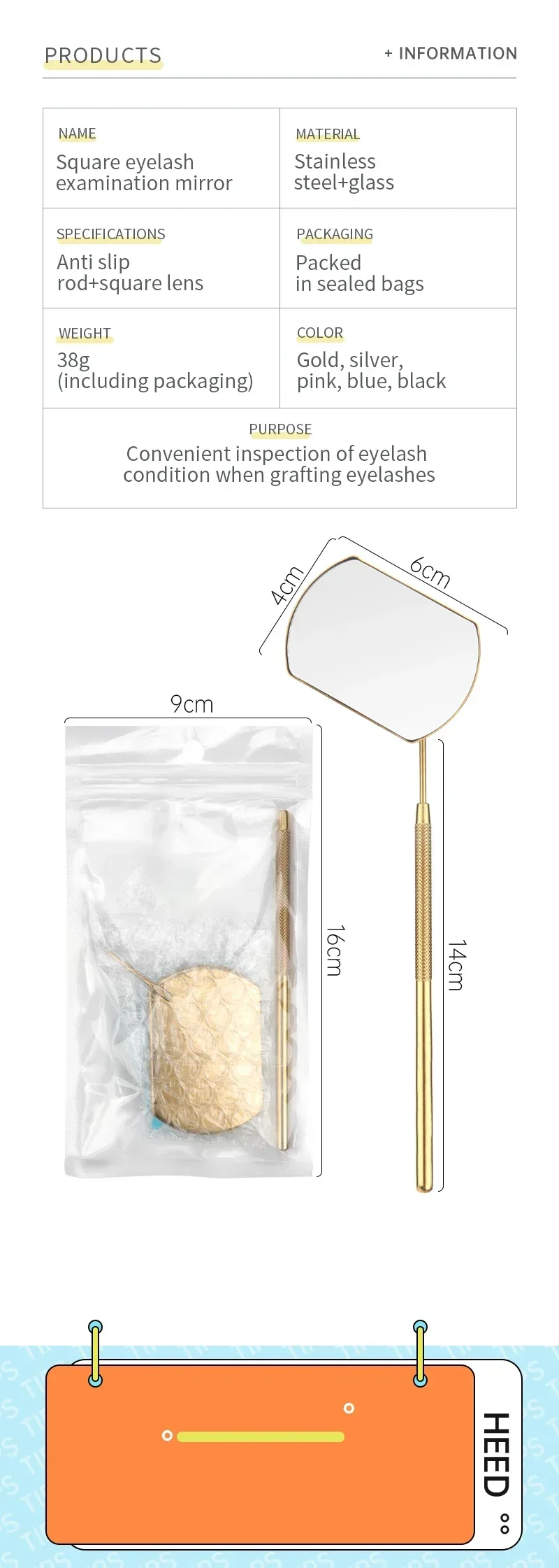Uso para revisar detalles del maquillaje
