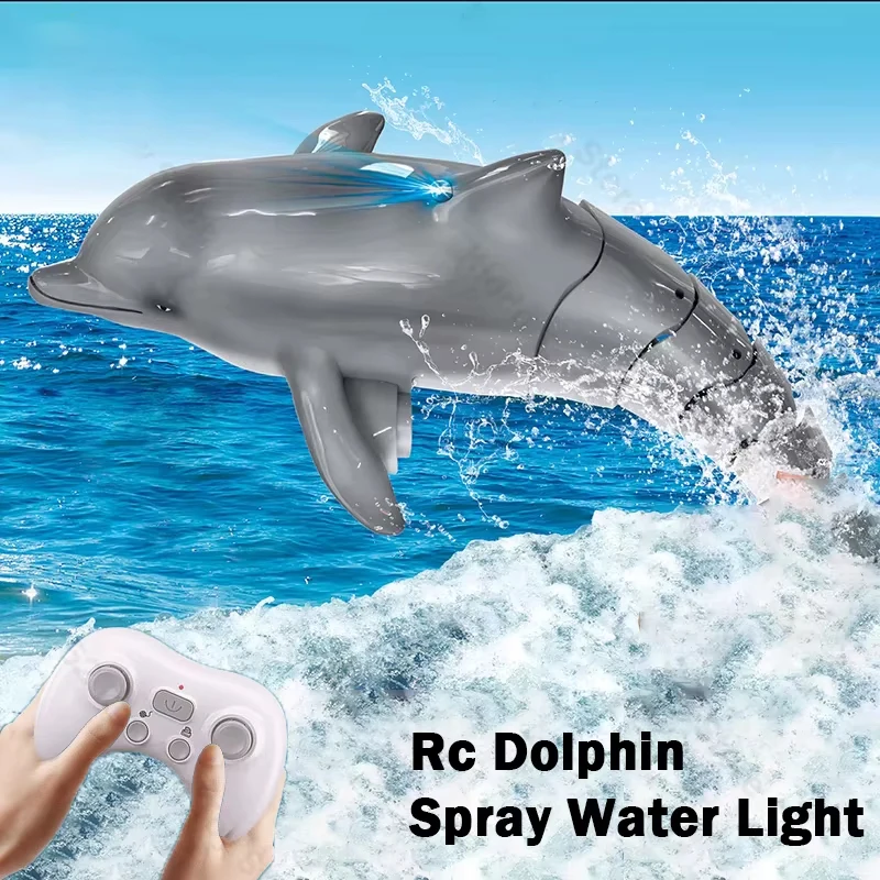 Barco RC sumergible con luces y spray – Juguete para niños - imagen 2