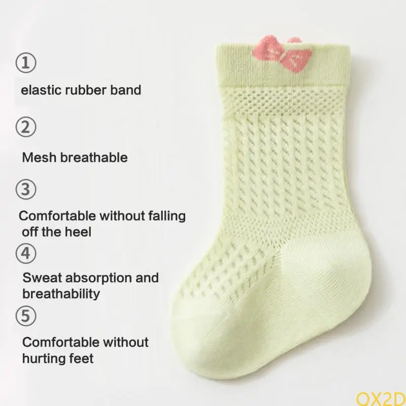 QX2D calcetines sin costuras de algodón para bebés - imagen 4