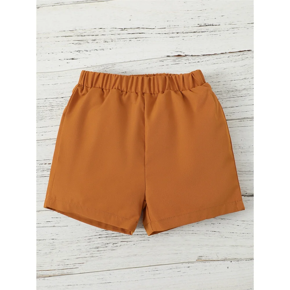 Conjunto escolar niño 4-7 años: camisa rayas + pantalón corto - imagen 5