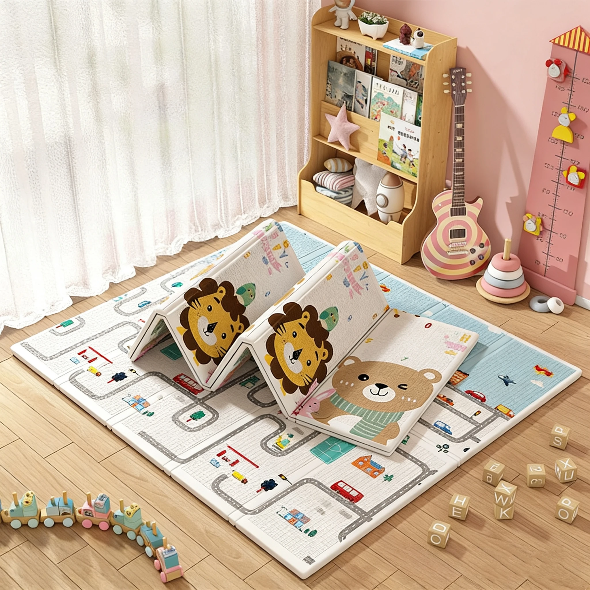 Alfombra infantil de espuma suave – Impermeable y reversible - imagen 3