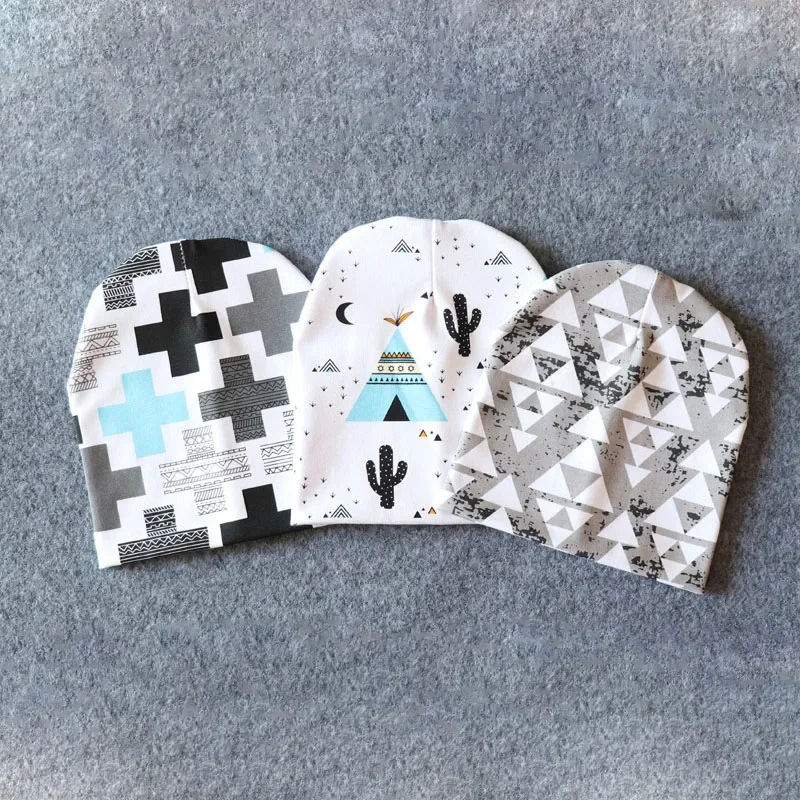 Gorros bebé primavera otoño Hip-hot con estampado de dibujos animados - imagen 4