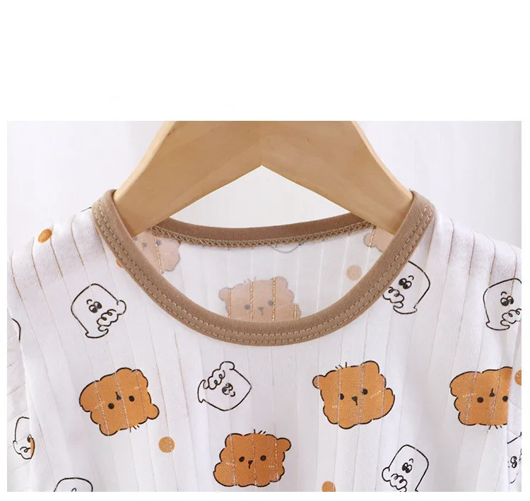 Conjunto de algodón con estampado para bebé
