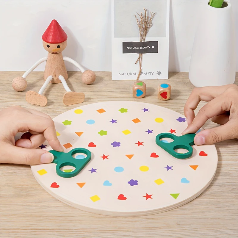 Juego de mesa interactivo en madera para padres e hijos, concentración - imagen 2
