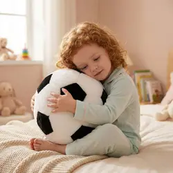 Peluche balón de fútbol redondo suave tipo almohada para niños