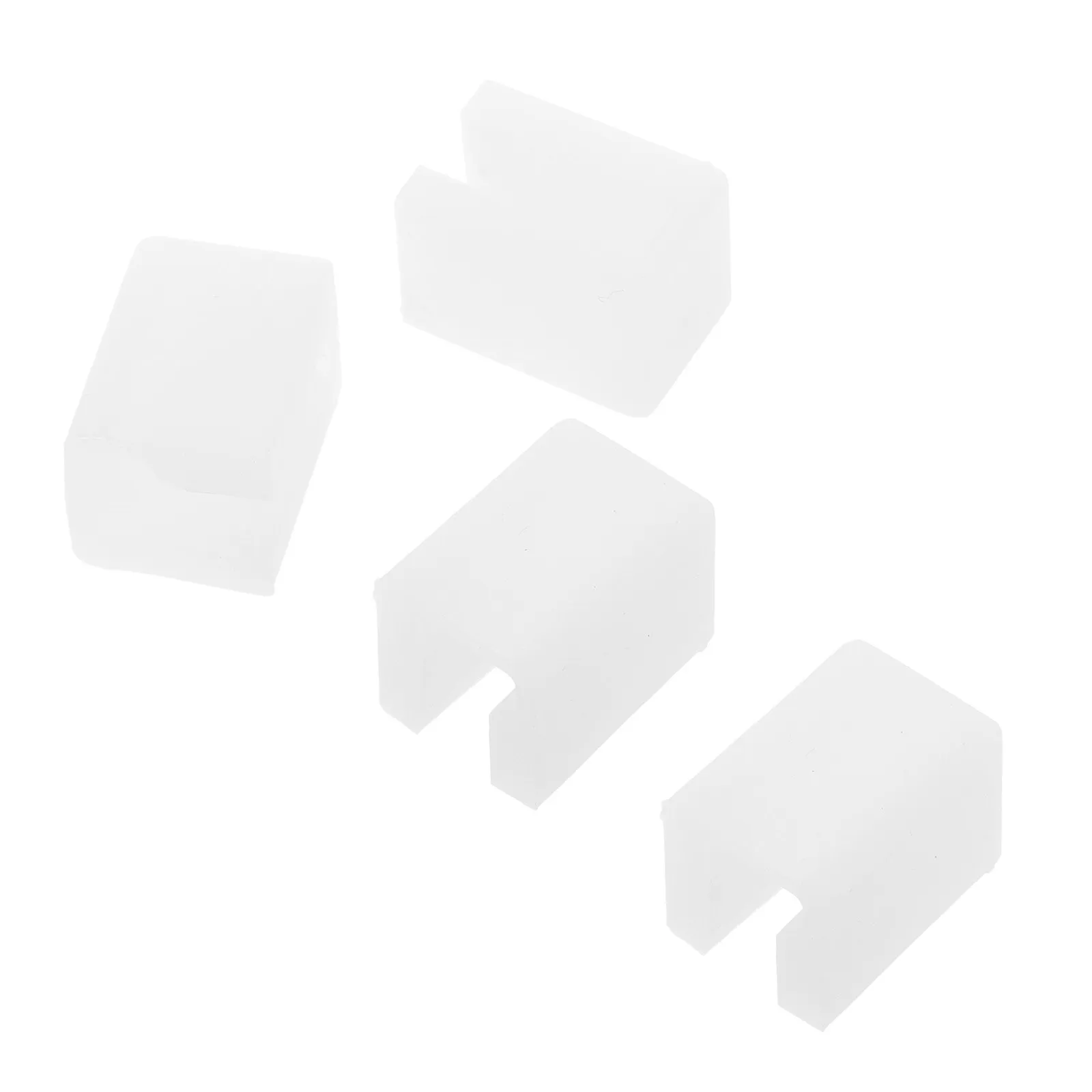 Protectores de esquinas de silicona transparente suaves antigolpes bebés