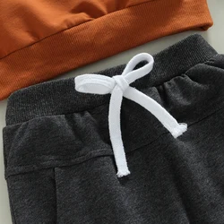 VISgogo conjunto sudadera con letras para bebé