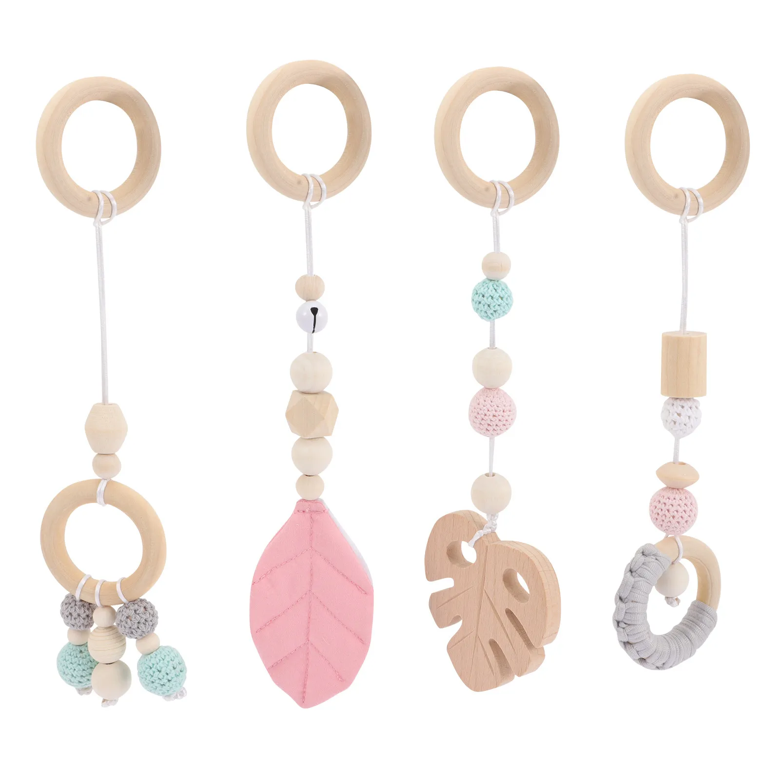 Móvil de cuna de madera seguro, estimula sentidos y motricidad - imagen 5